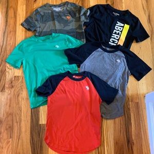 Boys abercrombie 7/8 t-shirt bundle.